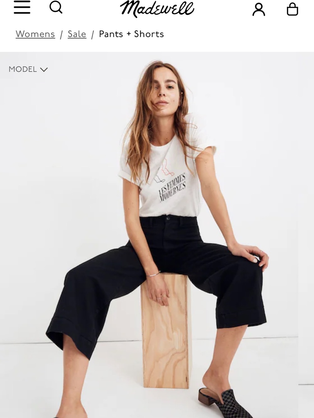 Madewell Emmett Wide-Leg Crop Pants